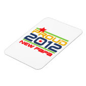 Magnet Flexible T-shirts et cadeaux Proud New Papa 2012 (Côté Gauche)