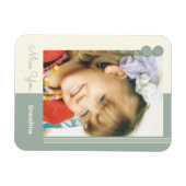 Magnet Flexible Ta grand-mère, ta photo verte et crème (Horizontal)