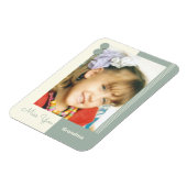 Magnet Flexible Ta grand-mère, ta photo verte et crème (Côté Gauche)