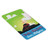 Magnet Flexible Taal Volcano Volcan Philipp affiche de voyage vint (Côté Droit)