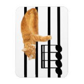 Magnet Flexible Tabby de musique kitty cat (Vertical)