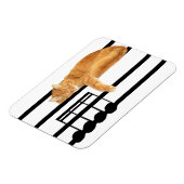 Magnet Flexible Tabby de musique kitty cat (Côté Gauche)