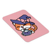 Magnet Flexible Tabby Witch Brew – Joli Design de Chat d'Halloween (Côté Droit)
