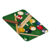 Magnet Flexible Table de billard Lifelike avec boules et craie (Côté Droit)