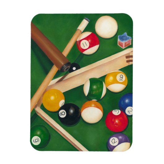 Magnet Flexible Table de billard Lifelike avec boules et craie (Vertical)