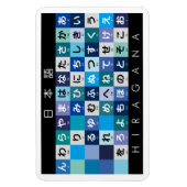 Magnet Flexible Table japonaise Hiragana (Vertical)