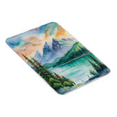 Magnet Flexible Tableau aquarelle du parc national du lac Clark (Côté Droit)