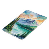 Magnet Flexible Tableau aquarelle du parc national du lac Clark (Côté Gauche)