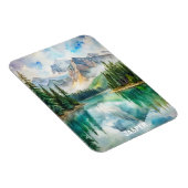 Magnet Flexible Tableau aquarelle du parc national Jasper (Côté Droit)