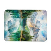 Magnet Flexible Tableau aquarelle du parc national Jasper (Horizontal)