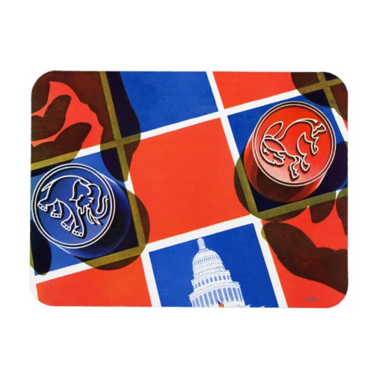 Magnet Flexible Tableau de contrôle des élections (Horizontal)