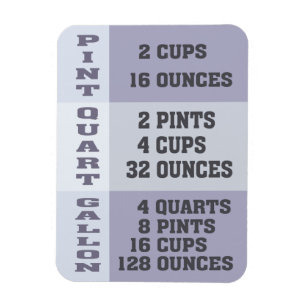 Magnet Flexible Tableau de conversion des mesures de cuisine commu