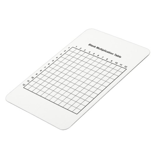 Magnet Flexible Tableau de multiplication (Côté Gauche)