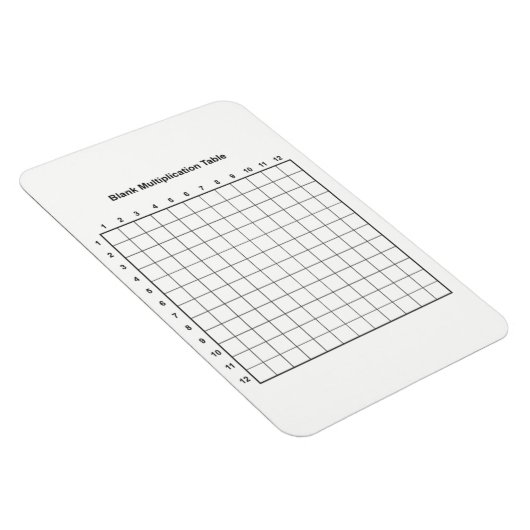 Magnet Flexible Tableau de multiplication (Côté Droit)