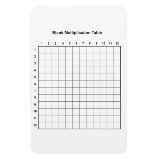 Magnet Flexible Tableau de multiplication (Vertical)