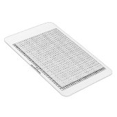 Magnet Flexible Tableau de multiplication 30 par 20 pouces (Côté Droit)