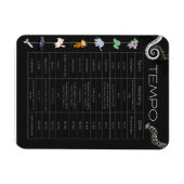 Magnet Flexible Tableau de tempo musical aimant (Horizontal)