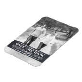 Magnet Flexible Tableau noir Enregistrez la Date photo de mariage  (Côté Gauche)