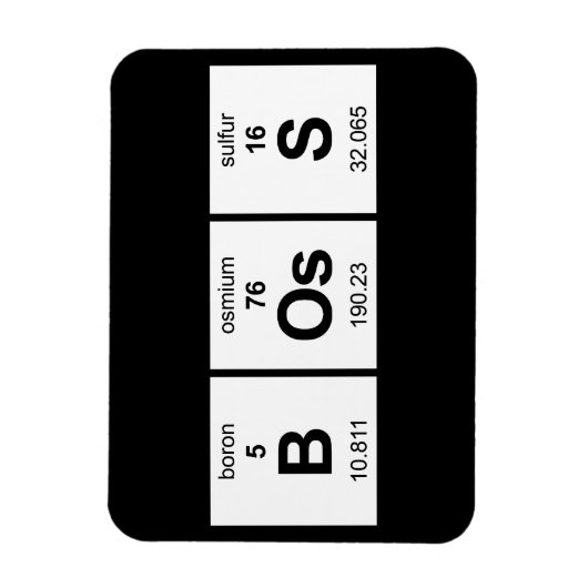 Magnet Flexible Tableau périodique BOs (Vertical)