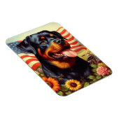 Magnet Flexible Tableau vintage Rottweiler (Côté Droit)