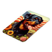 Magnet Flexible Tableau vintage Rottweiler (Côté Gauche)