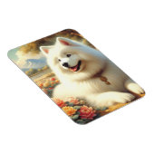 Magnet Flexible Tableau vintage Samoyed Dog (Côté Droit)