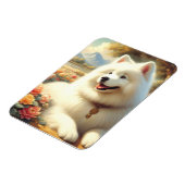 Magnet Flexible Tableau vintage Samoyed Dog (Côté Gauche)