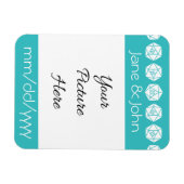Magnet Flexible Tabletop Chic dans un aimant Turquoise Save the Da (Horizontal)
