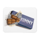 Magnet Flexible Tablette de chocolat délicieux (Horizontal)