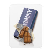 Magnet Flexible Tablette de chocolat délicieux (Vertical)