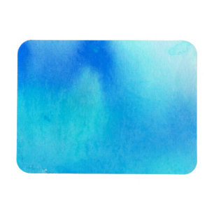 Magnet Flexible Tache bleue, peint à la main abstrait d'aquarelle