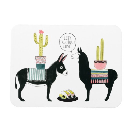 Magnet Flexible Taco à propos d'amour (Horizontal)