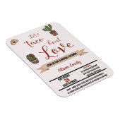 Magnet Flexible Taco 'sur l'amour Fête des mariées à thème mexicai (Côté Droit)