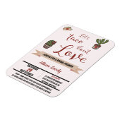 Magnet Flexible Taco 'sur l'amour Fête des mariées à thème mexicai (Côté Gauche)