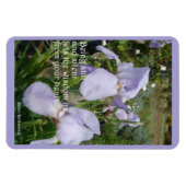 Magnet Flexible Tact and Silent Inspirational Quota Purple Iris (Horizontal)
