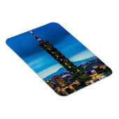 Magnet Flexible Taipei, Taïwan Skyline la nuit (Côté Droit)