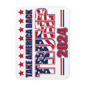 Magnet Flexible Take America Back Trump 2024 (Vertical)