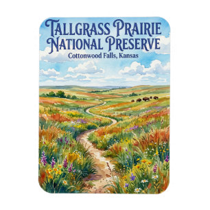 Magnet Flexible Tallgrass Prairie National Preserve États-Unis