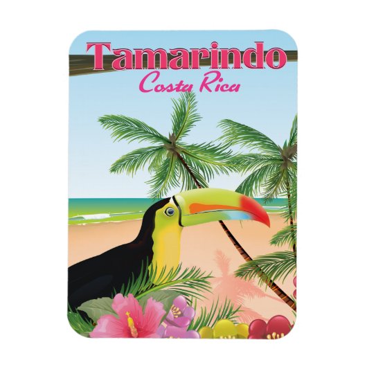 Magnet Flexible Tamarindo Costa Rica poster vacances plage (Vertical)