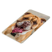 Magnet Flexible Tan Happy Dog Photo (Côté Gauche)