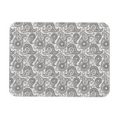 Magnet Flexible Tangerine Black Paisley (Horizontal)