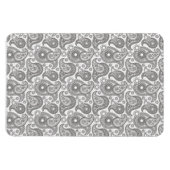 Magnet Flexible Tangerine Black Paisley (Horizontal)