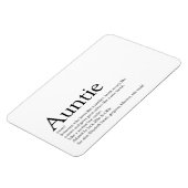 Magnet Flexible Tante la meilleure du monde, définition de Tante,  (Côté Gauche)