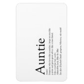 Magnet Flexible Tante la meilleure du monde, définition de Tante,  (Vertical)