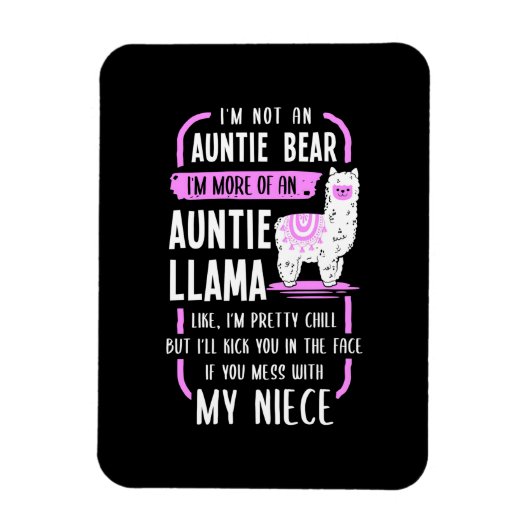 Magnet Flexible Tante Llama (Vertical)