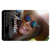 Magnet Flexible Tante préférée, définition de tata Photo Script (Horizontal)