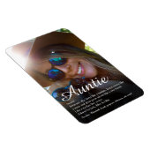 Magnet Flexible Tante préférée, définition de tata Photo Script (Côté Droit)