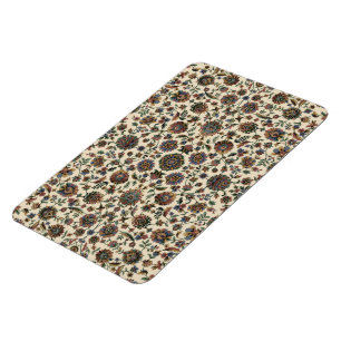 Magnet Flexible Tapisserie de fleurs sauvages vertes cadre spiralé