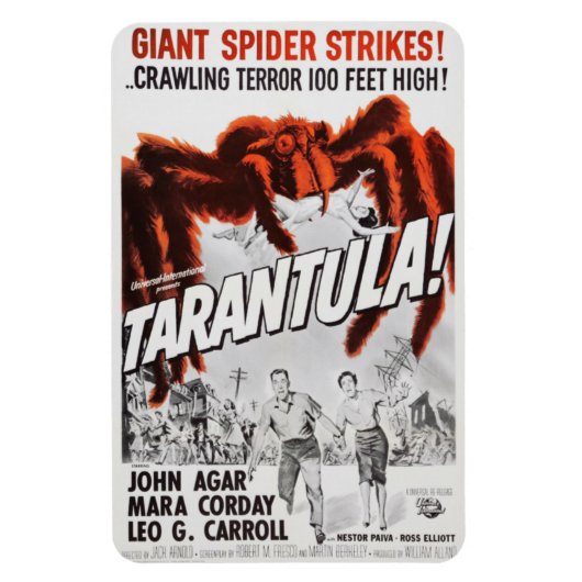 Magnet Flexible TARANTULA DES ANNÉES 1950 ! Aimant flexible (Vertical)