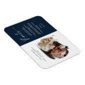 Magnet Flexible Tarjeta De Agradecimiento Modern Brushstoke Photo (Côté Droit)
